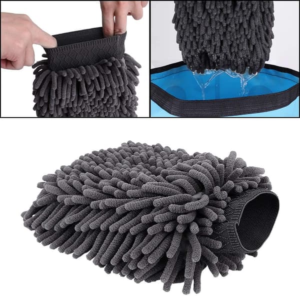 Deluxe Mikrofiber Bilvaskehanske (2-pakning)