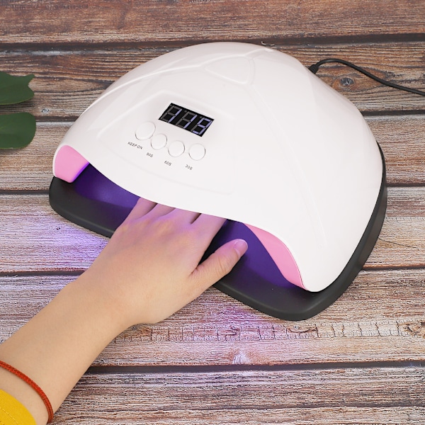 120W Hög Effekt Nagellampa Gellack Torkare Snabbtorkande Nagelkonst Maskin 100-240VUS-kontakt