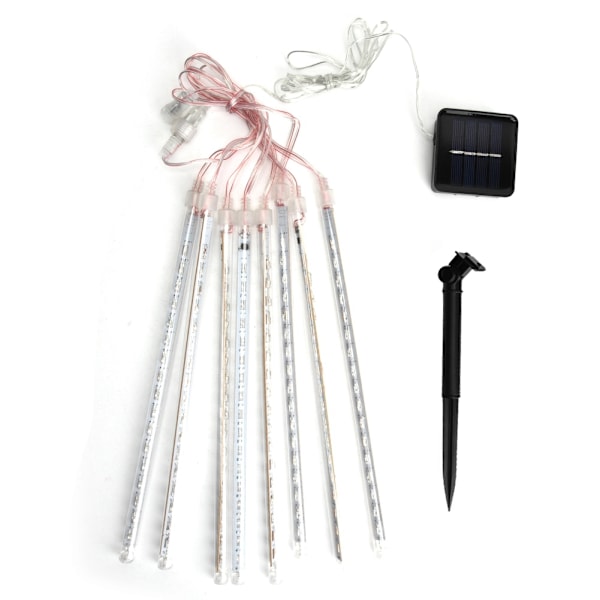30cm Solcellsdriven Stjärnfall Trådslinga Fairy Lights Utomhus Vattentät Dekor DIY Lampa (gul)