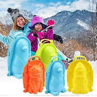 Snøballmaskin Klips Søt Pingvin Snømann Kaninform Vinter Snøform Barn