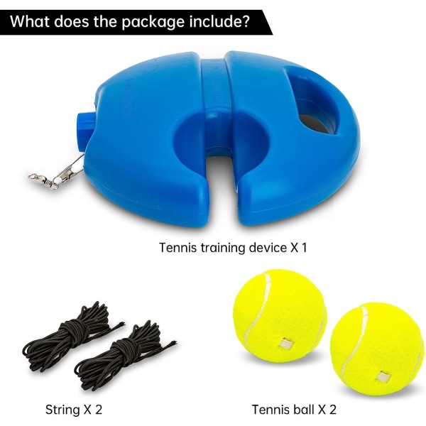Tennis Trener Rebound Ball, Solo Tennis Treningsutstyr for