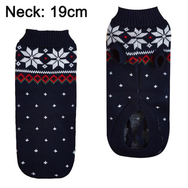 Hunde julesweater efterår og vinter varmt kæledyrstøj s