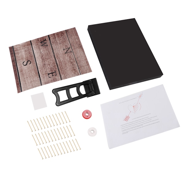 Suunta N W S W Kuvio DIY Kynsi String Art Set 3D Piirustus Kynnet Käämitysliinat Maalaus