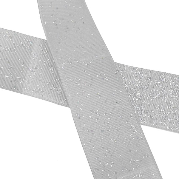 1 rulle/10 meter metalliskt glitterband 38mm silvertråd trim Realm DIY klädtillbehör (Grå S5)
