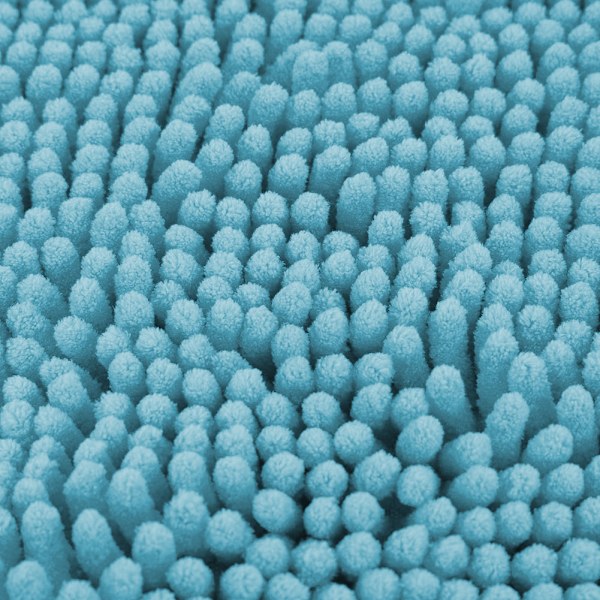 2 st Chenille Halkskyddande Vattenabsorberande Halkskyddande Matta Badrum Vardagsrum (Blågrön)