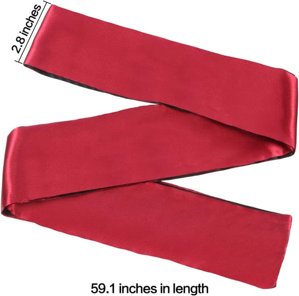 2 kpl unimaski satiinisilmämaski, 150 cm (musta ruusu)