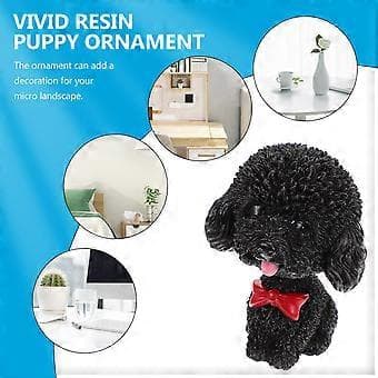 1 stk. Ristende Hode Hund Dekor Ristende Hode Valp Ristende Hode Valpemodell