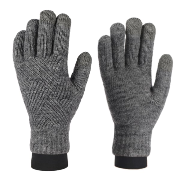 Women's Winter gloves Touch screen double cashmere elastic warm