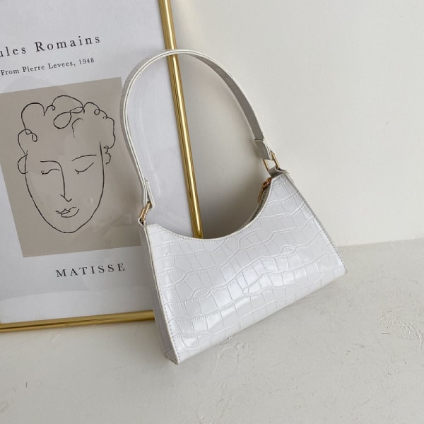 Handtaschen Damen Klein Umhängetasche für Frauen Dating Party, Weiß