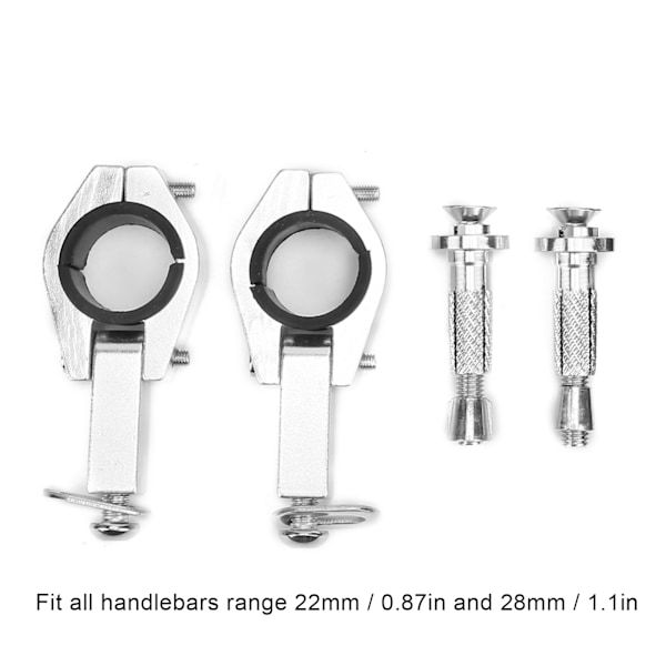 Universal Motorcykel Håndbeskytter Børstestang Orange til Dirt Bike Enduro 28mm Styr