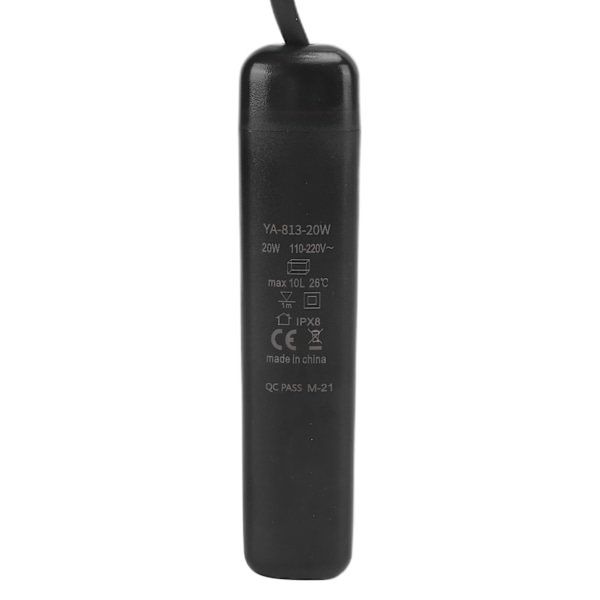 Mini Akvariumvarmer Smart Termostat Anti-Eksplosion Anti-Strømlækage Fiskedam Opvarmningsstang 20WEU Stik 220-240V