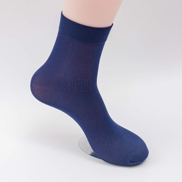 Mænds ultratynde kjolesokker silke gennemsigtige business sokker sof