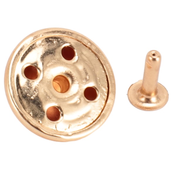 100 Set Svampar Nitar Dubbar 22mm DIY Järn Kon Spikar och Dubbar Svamp Topp Huvud Nit Dubb för Reparation av Väskor Skor Guld