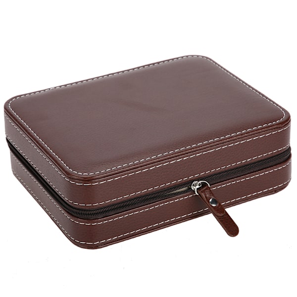 4-facksklocklåda Smyckesdisplay Förvaring Organizer Armbandsur Presentask