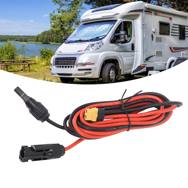 Solarladdningskabelkontakt till XT60-adapter för panelgenerator bärbar kraftstationkontroller