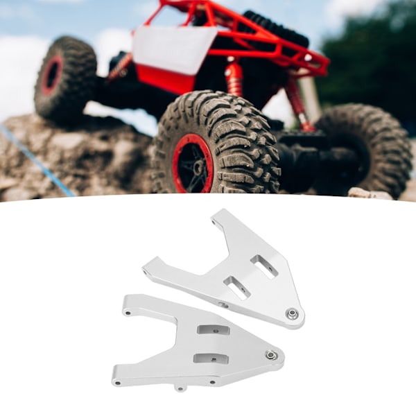 2 st RC Främre Nedre Bärarm Aluminiumlegering Exakt Passform Lättvikt för Udirc UD1002 UD1002se Silver