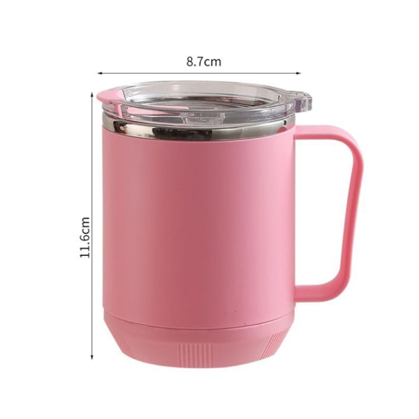 Dubbelväggig Vakuumförseglad Rostfri Stålmugg, 460ml Isolerad Kaffemugg med Högtemperaturtålig Pulverlackerad Yta