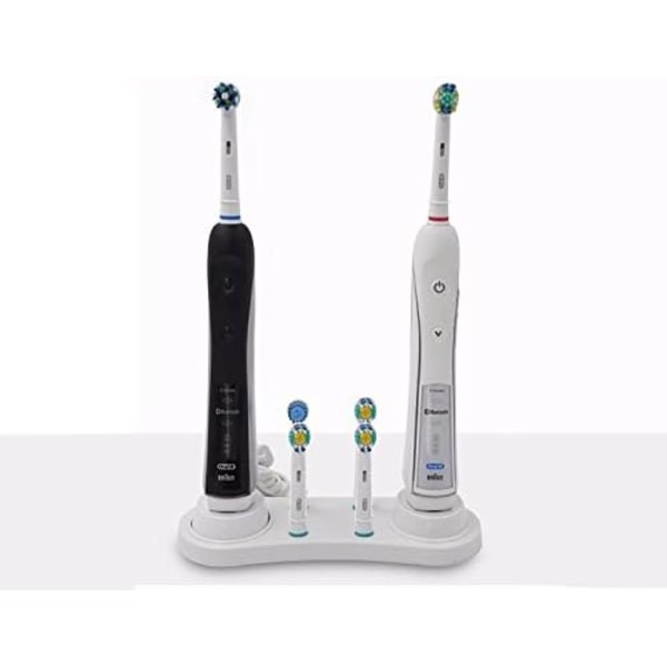 Laddningsställ för Oral B & Oral B PRO-serien, Hårdplastställ med platsbesparande design för badrumsförvaring