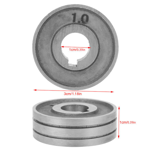 SSJ-29A 30*10*10mm Lankaohdinrulla 0,8-1,0/1,2/1,4/1,6mm Hitsauslangan syöttöohjainpyörä (#1