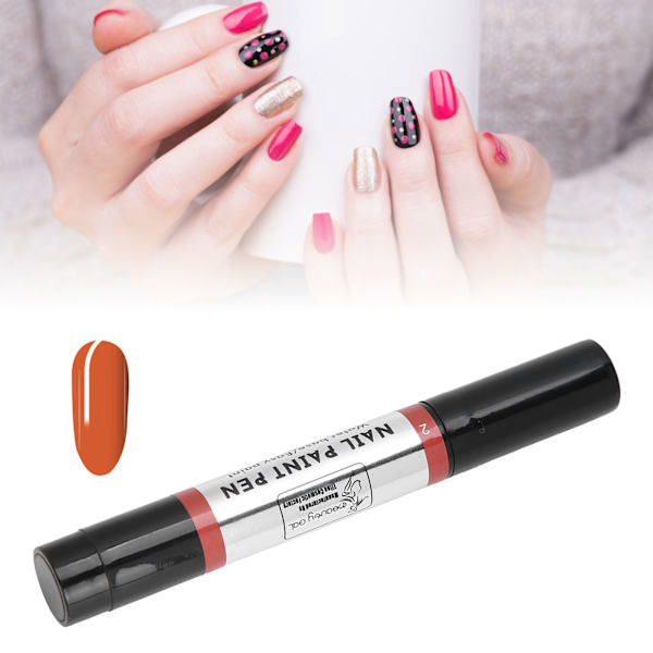 Nagellackspenna Utan Baslack eller Topplack Nagelgelpenna Nagelkonst Manikyrpenna för Salong Hem02