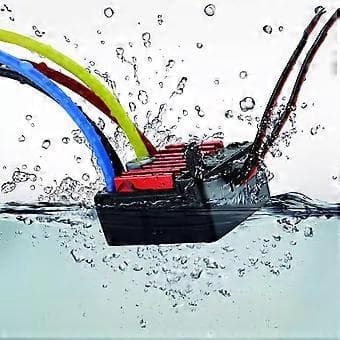 Fjärrkontroll Sensorlös Borstad ESC för Programmering Motor Borstad ESC Bil med Dubbelkanal Dubbelriktad