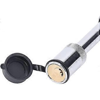 Dragkrok Lås Bogsering Rostfritt Stål Hulling Typ Låsande Dragkroksstift (Silver) (1st)