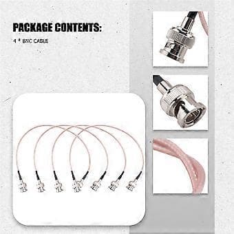 4 st 3G HD SDI-kabel BNC-kabel 30 cm 75 Ohm för kameror BMCC videoutrustning stöder HD-SDI 3G-SDI 4