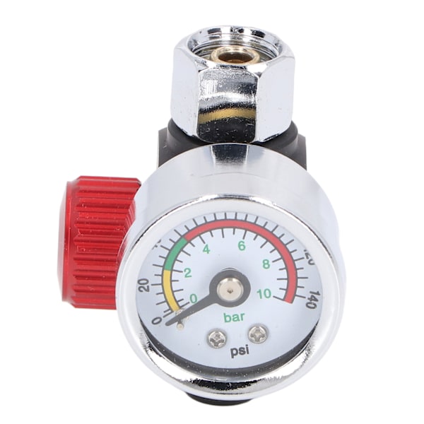 Sprutpistol Lufttrycksregulator Aluminiumlegering Hög Noggrannhet Justering Luftjusteringsregulatorventil 1/4in NPT