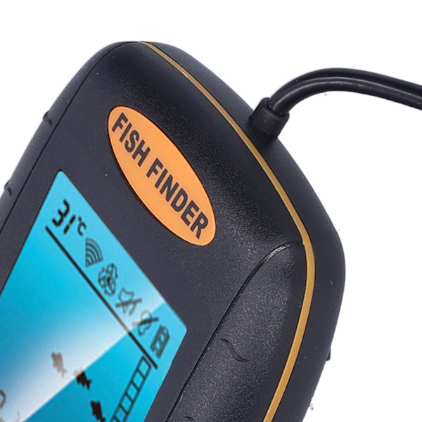 Fiskeekolod Wireless LCD Visuell Handhållen Ekolod Alarm Fiskegivare för Utomhusaktivitet