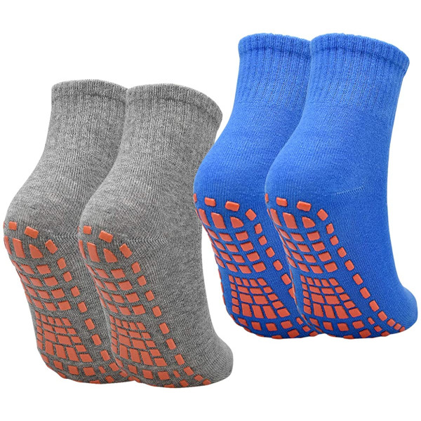 2Paar Anti-Rutsch-Socken Yoga Socken Rutschsocken Stoppersocken