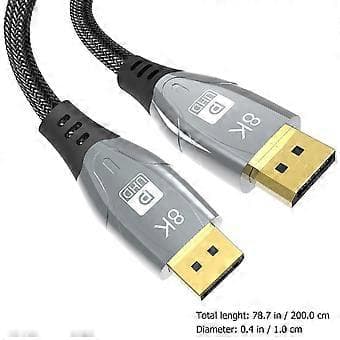 DisplayPort-kabel 2 m 1.4 Version DisplayPort-forlængerkabelledning