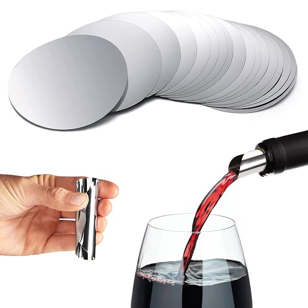 Återanvändbar Vinkork, Elegant Presentation Silveryta Flexibel Hällpip För Speciella Tillfällen Och Presenter