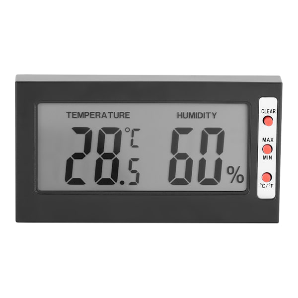 Kannettava digitaalinen LCD-lämpömittari ja kosteusmittari 0~50℃ 10%RH~99%RH