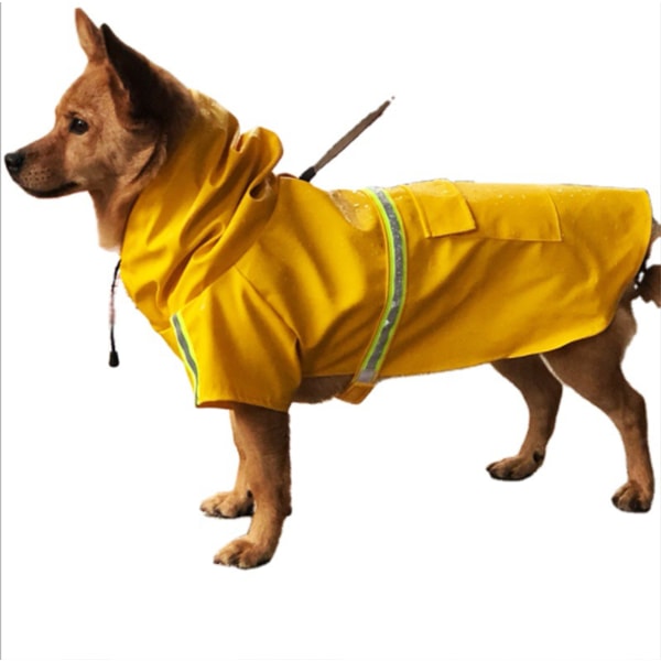 Dog Raincoat Casual Light Pet Raincoat Reflective Waterproof