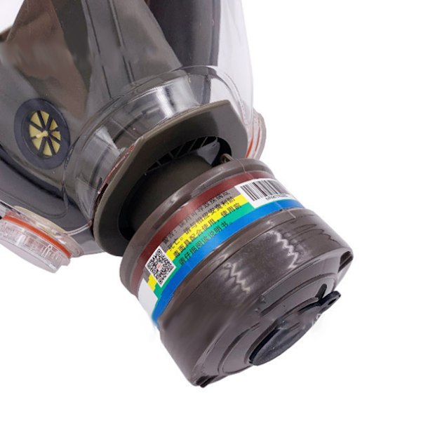 6800 Helmask Gas Respirator Dammsäker Silika Gel Munstycke Hög Täckning för Färgspray Kemikalier Formaldehyd (Respirator Komplett