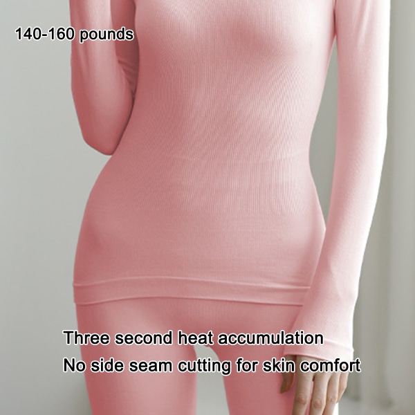 1 set of lace edge slimming thermal underwear thin section