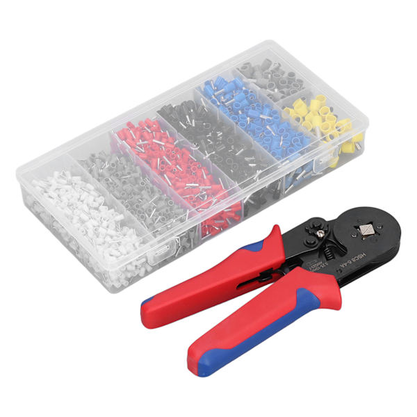 1900-delsats Hex-pressverktyg Koppar PVC Järntrådändhylsor för maskiner 0,25‑10mm²
