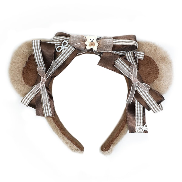 Bear Rabbit Ears Pannband, Cat Ears Lovely Bowknot Pannband ,Par Bear