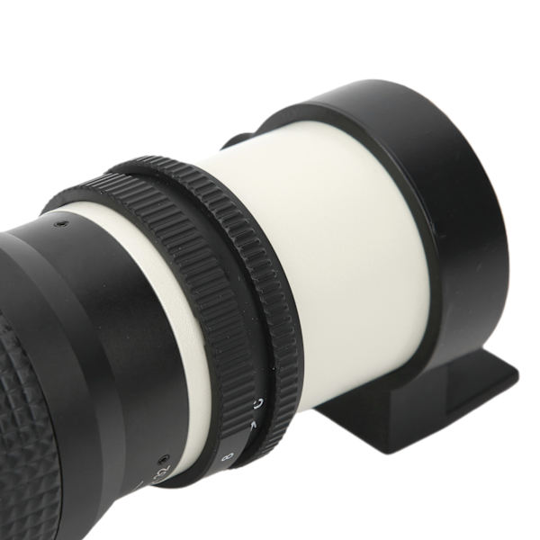 500mm F8F32 Manuel Fokus Teleobjektiv med 2X Forstørrelseslinse til Canon EFS Mount SLR (hvid)