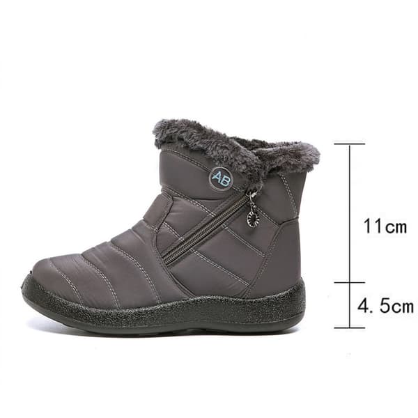 Dam Vinter Snö Ankelstövlar Pälsfoder Vattentäta Utomhus Slip On Boots Sneakers