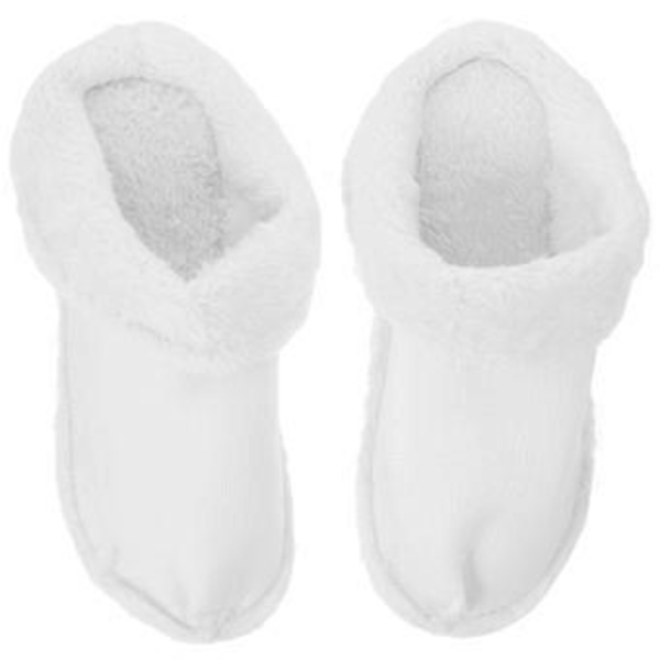 2 par vintertofflor skor foder sandaler tofflor foder slip-on tofflor värmande foder (6.5 )