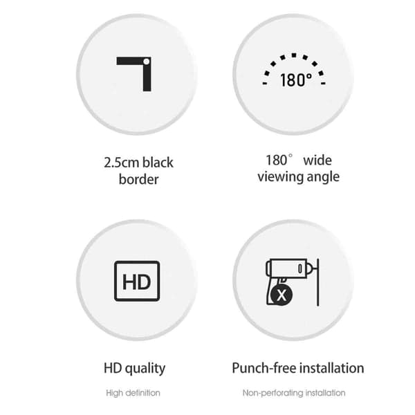 HD Projektorskjerm, Premium Materiale Bred Anvendelse For Utdanning Konferanserom Presentasjon