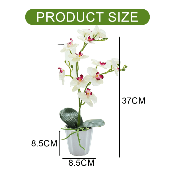 Konstgjord blomma phalaenopsis bonsai skrivbord liten dekoration växt