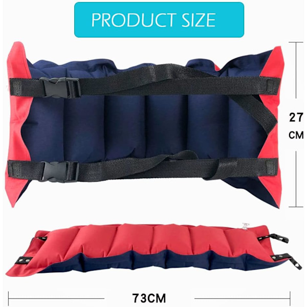 Justerbart flythjälpmedel för nybörjare inom simning, ergonomisk design som säkerställer bekvämt nackstöd, portabelt och lättburet uppblåsbart simbälte