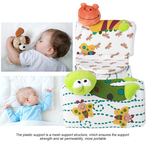 Baby Pute Tegneserie Spedbarn Sovestilling Posisjonerer Anti Flatt Hode Anti Rull Sove Pute