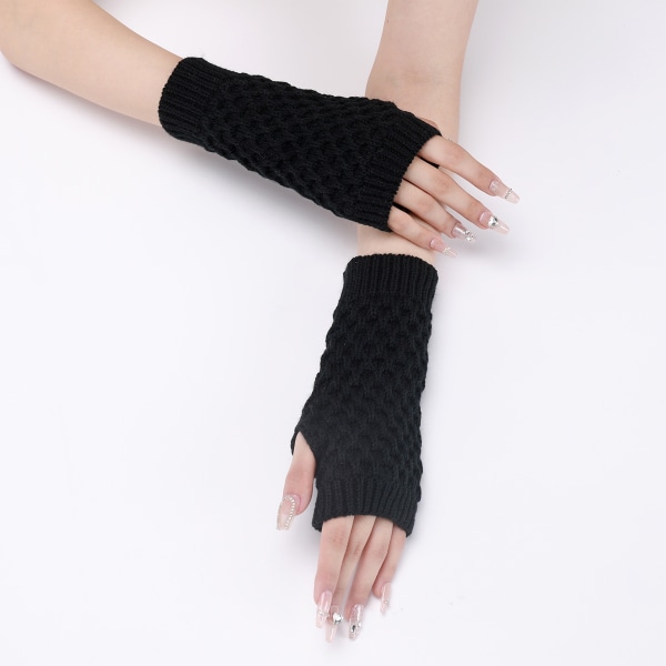Håndledsmanchetter i imiteret pels - Fingerløse armvarmere til kvinder Vinter St