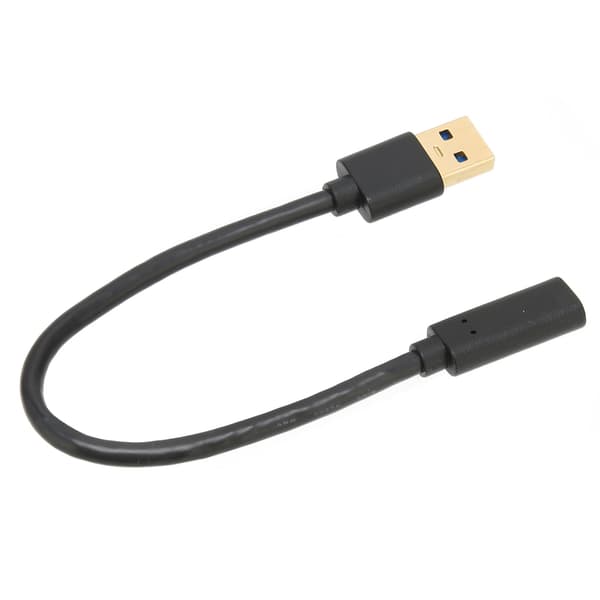 Universal USB A till Typ C Adapter, Dataöverföring Laddningsstöd Kompakt Design Magnetisk Ring Stor Kompatibilitet 20CM