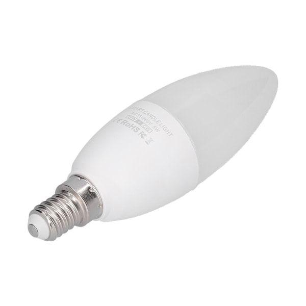 Wifi Smart Lampa E14 Stark Hushållsapp Fjärrkontroll LED-lampa för Tuya Kallvit 85‑265V