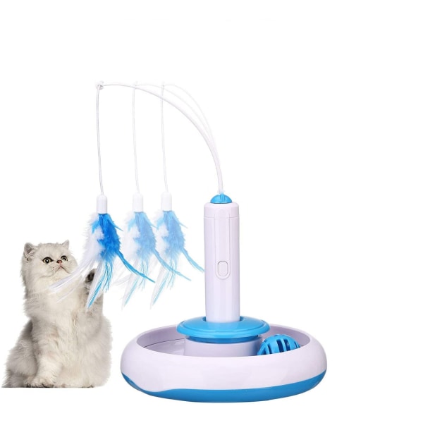 <p>Jouet interactif pour Chat Jouet int&eacute;rieur avec Plume