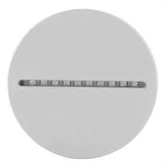 USB 4.5V 3W Syv-farvet Lampefod Touch Switch 3D Akryl Panel Natlampe Hvid